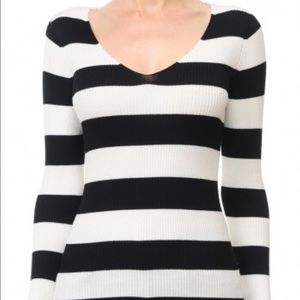 V-Neck Jersey Sweater Top